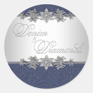 Stickers Denim et Diamonds élégant