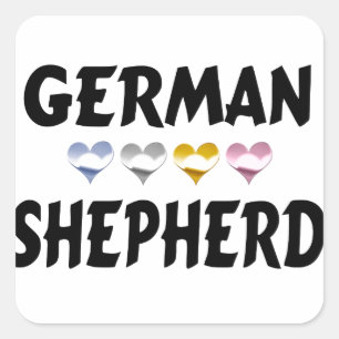 Stickers der deutschen Schäferhunde-Liebe