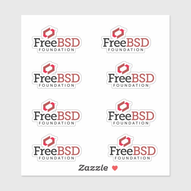 Stickers der FreeBSD Foundation Aufkleber (Blatt)