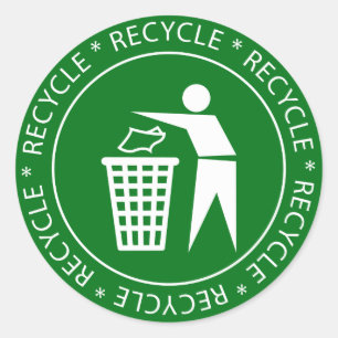 Stickers des signes de recyclage