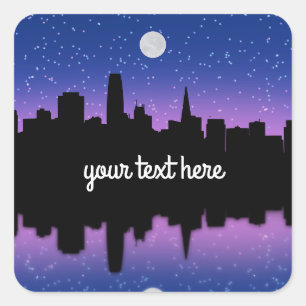 Stickers Dessin Skyline #1 de San Francisco