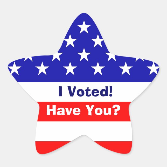 Stickers d'étoiles drapeau américain d'élection (Devant)