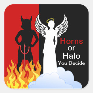 Stickers Diable Naughty ou Nice Angel