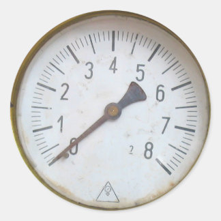 Stickers Dial du compteur de pression ronde