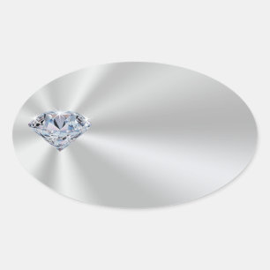 Stickers Diamant couleur argent personnalisable