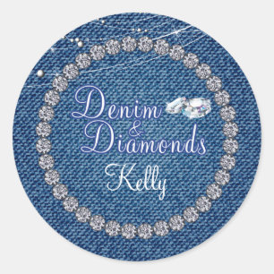 Stickers Diamonds et Denim Party