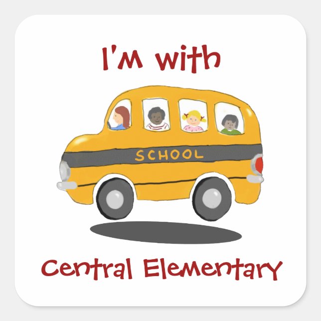 Stickers d'identification des autobus scolaires go (Devant)