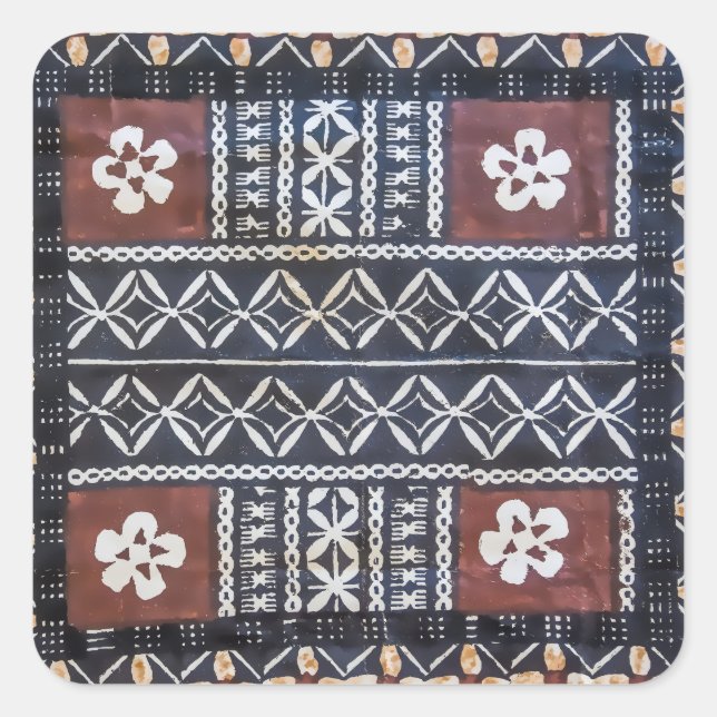 Stickers d'impression en tissu Tapa Fiji (Devant)