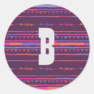 Stickers d'impression Tribal Violet et joints d'en