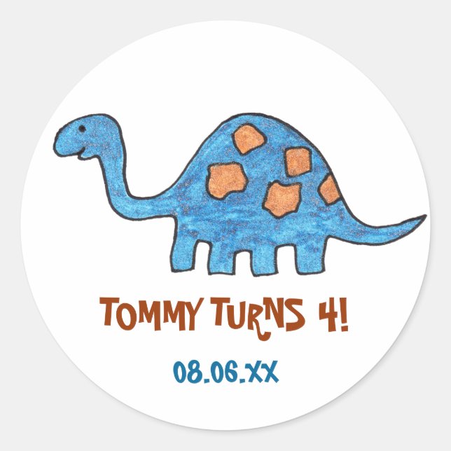 Stickers Dinosaure (Devant)