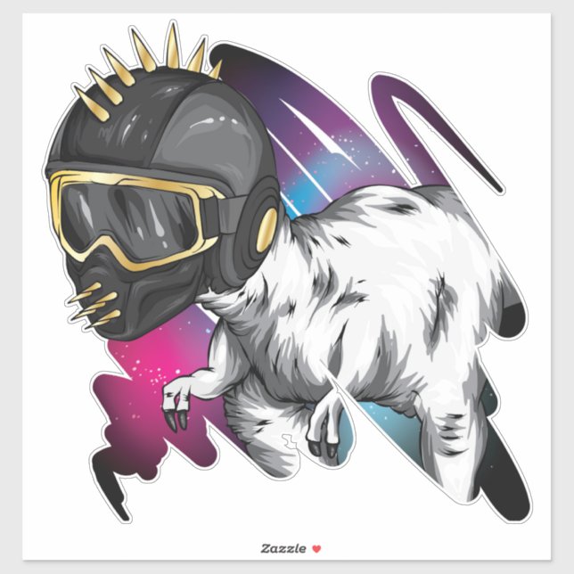 Stickers Dinosaure cool (Feuille)