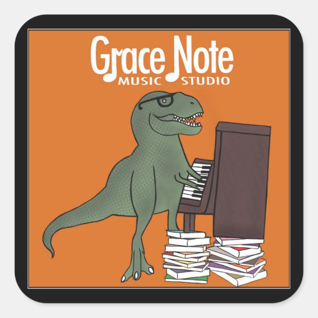 Stickers Dinosaure Grace Note (Devant)