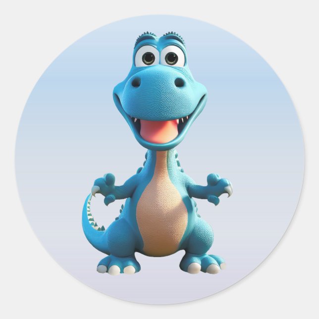 Stickers Dinosaure mignon (Devant)