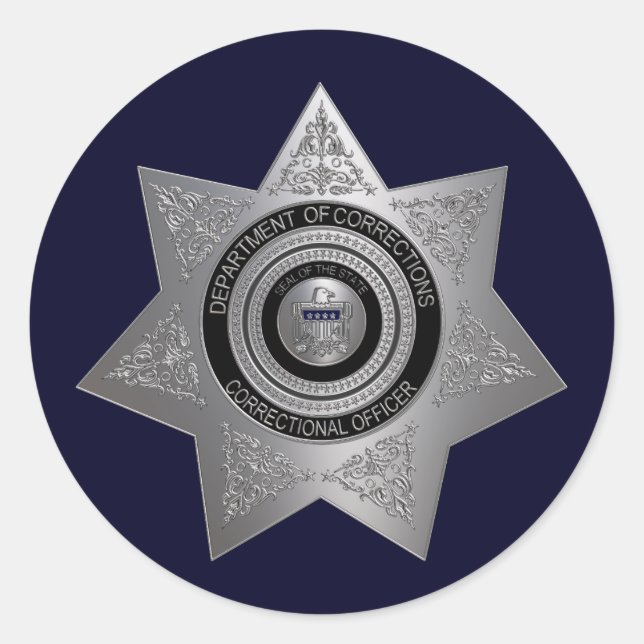 Stickers d'insigne de l'agent correctionnel (Devant)