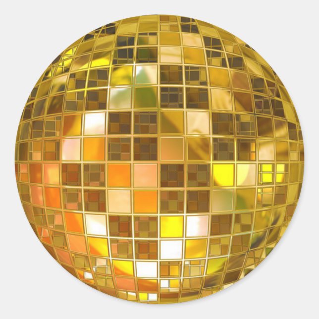 Stickers Disco Ball les années 70 Thématique Anniv (Devant)