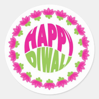 Stickers Diwali Rond Happy