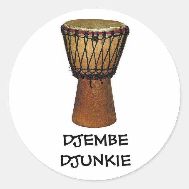 stickers DJEMBE DJUNKIE (Devant)