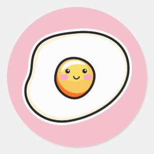 stickers d'oeuf Kawaii Cute