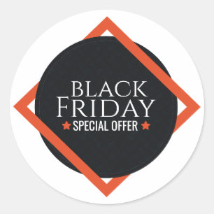Stickers d'Offre Spéciale du Vendredi Noir moderne