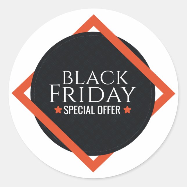 Stickers d'Offre Spéciale du Vendredi Noir moderne (Devant)