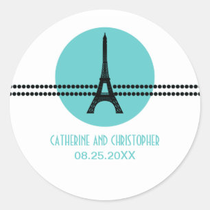 Stickers Dots Parisiens, Aqua