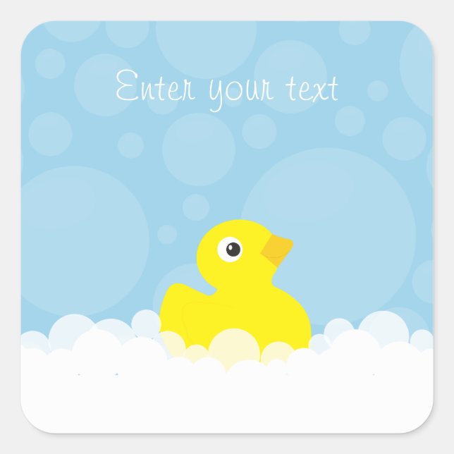 Stickers Douche Canard Personnalisé (Devant)