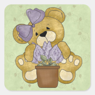 Stickers d'ours en peluche