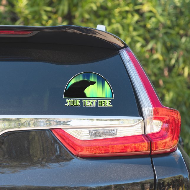 Stickers d'ours Personnalisé Décalage d'ours Triba (Côté voiture)