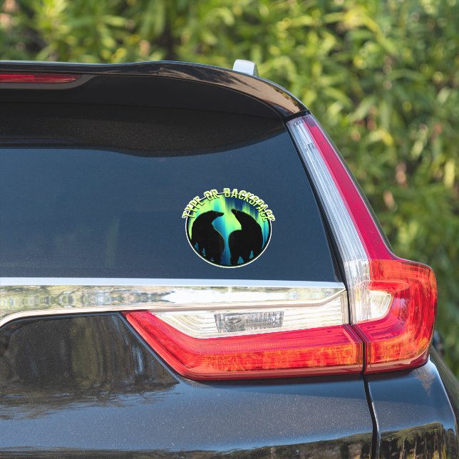 Stickers d'ours Personnalisé Décalage d'ours Triba (Côté voiture)