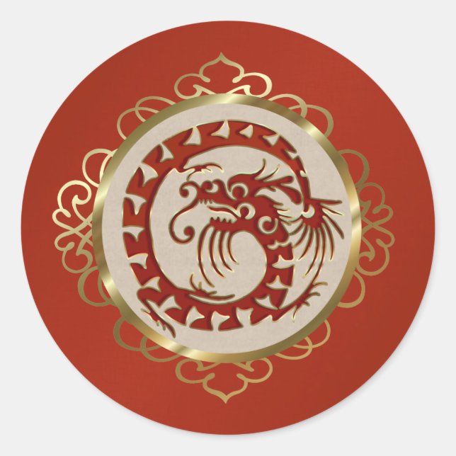 Stickers Dragon Rouge (Devant)