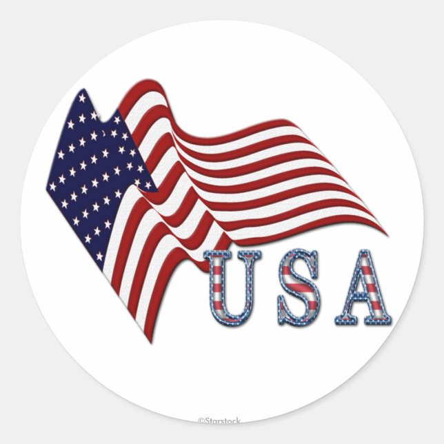 Stickers Drapeau américain (Devant)