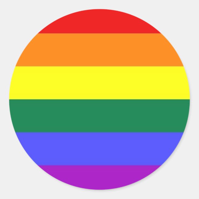 Stickers drapeau arc-en-ciel (Devant)