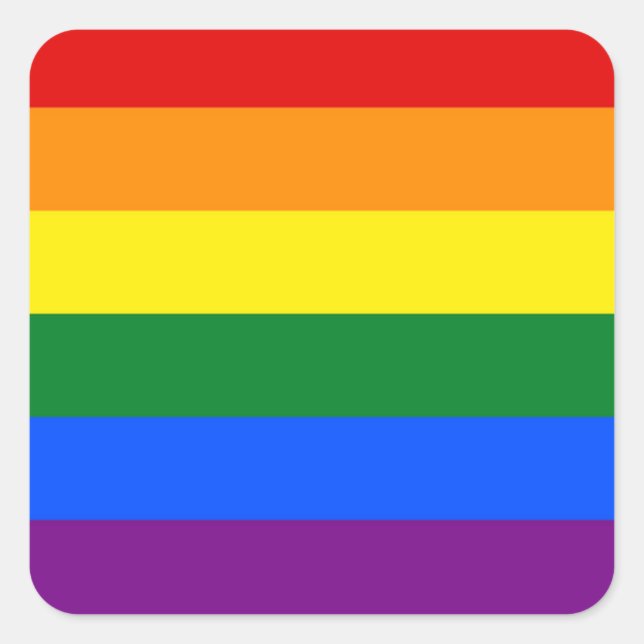 Stickers drapeau arc-en-ciel (Devant)