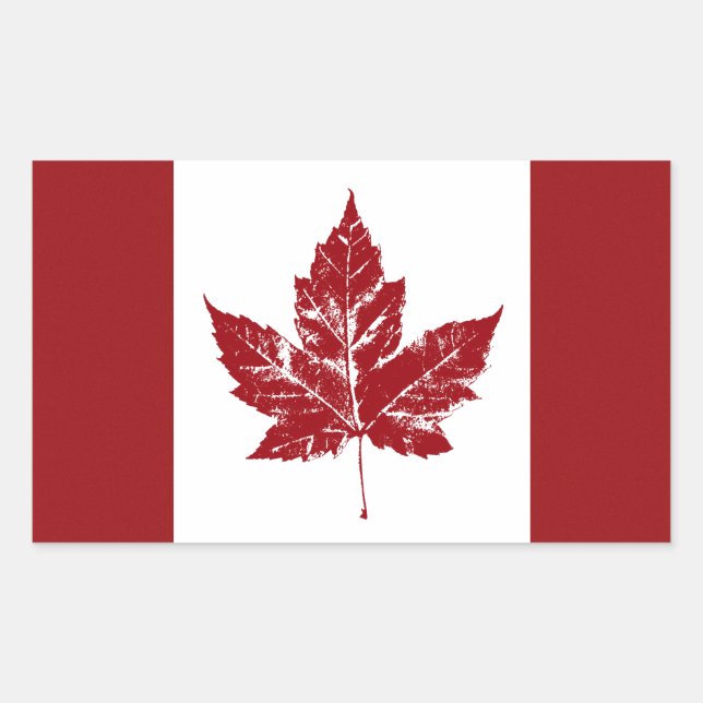 Stickers Drapeau cool Canada Rétro Souvenirs canad (Devant)