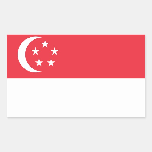 Stickers Drapeau de Singapour* (Devant)