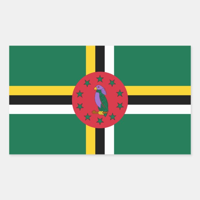 Stickers drapeau dominicain (Devant)
