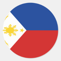 Stickers Drapeau Fisheye Philippines