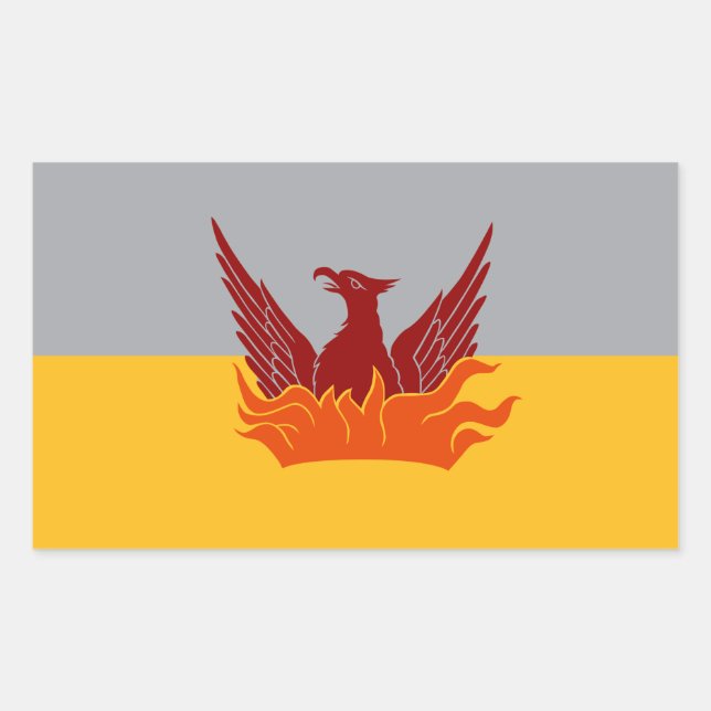 Stickers Drapeau Fog & Gold de San Francisco (Devant)