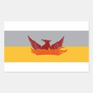 Stickers Drapeau Fog & Gold de San Francisco