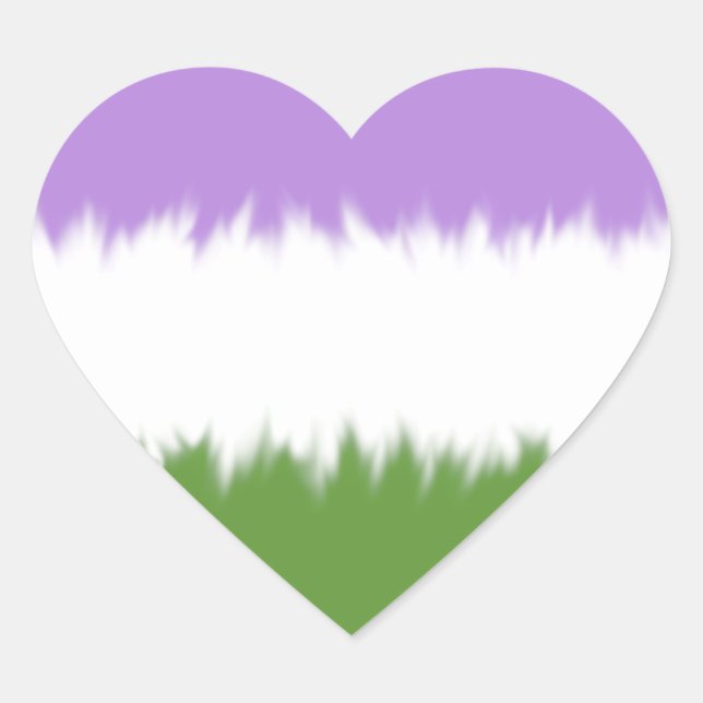 Stickers Drapeau Genderqueer (Devant)