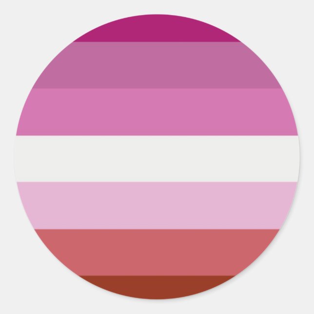 stickers drapeau lesbienne (Devant)