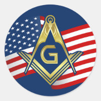 Stickers Drapeau Masonique | Freemason Carré & Com