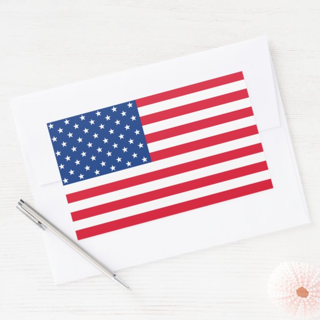 Stickers Drapeau Patriotique Américain (Enveloppe)