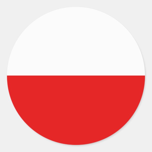 Stickers Drapeau Pologne (Devant)