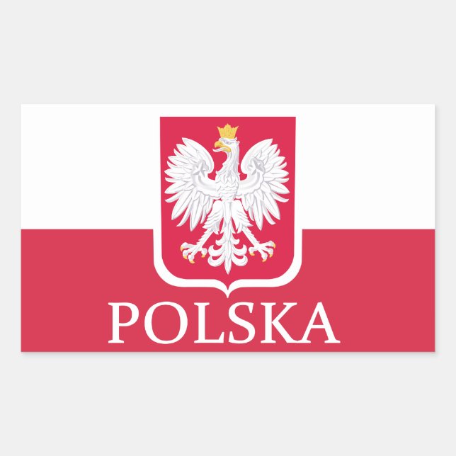 Stickers Drapeau Polska (Devant)