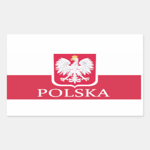Stickers Drapeau Polska