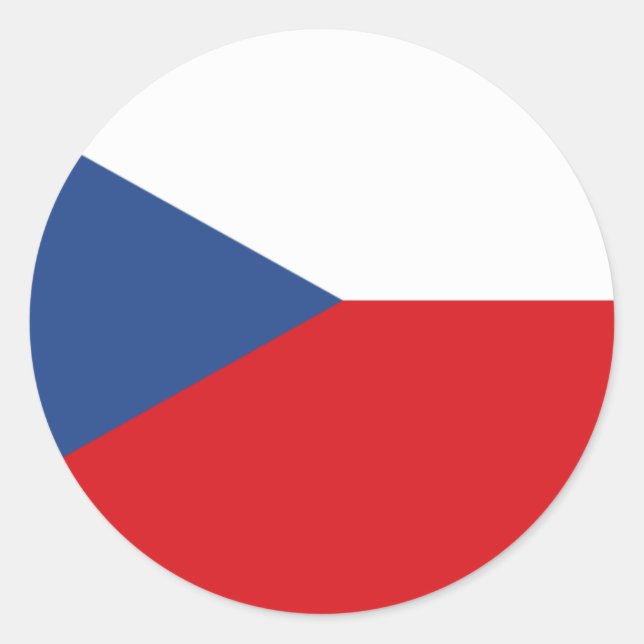 stickers drapeau tchèque (Devant)