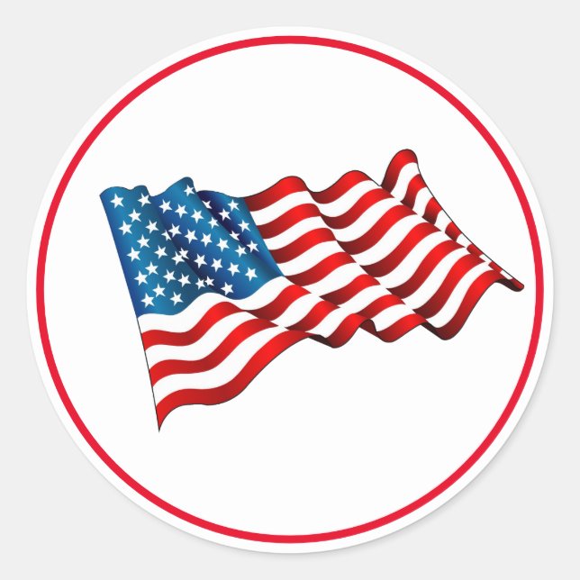 Stickers Drapeau USA (Devant)