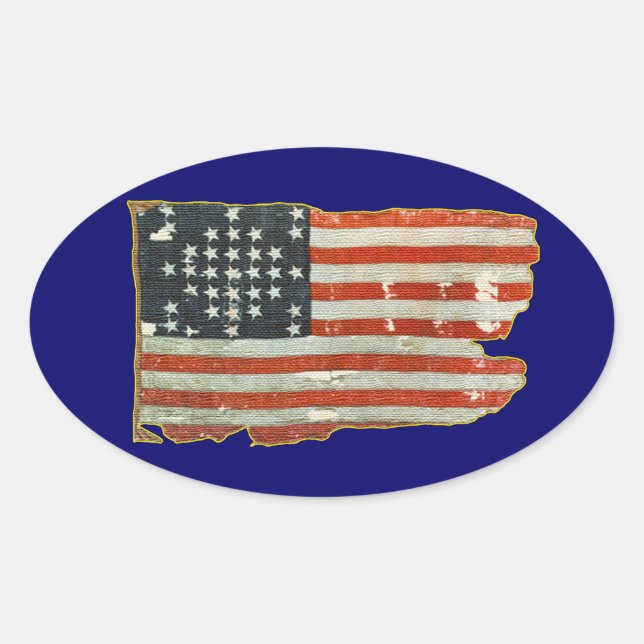 Stickers Drapeau vintage américain (Devant)