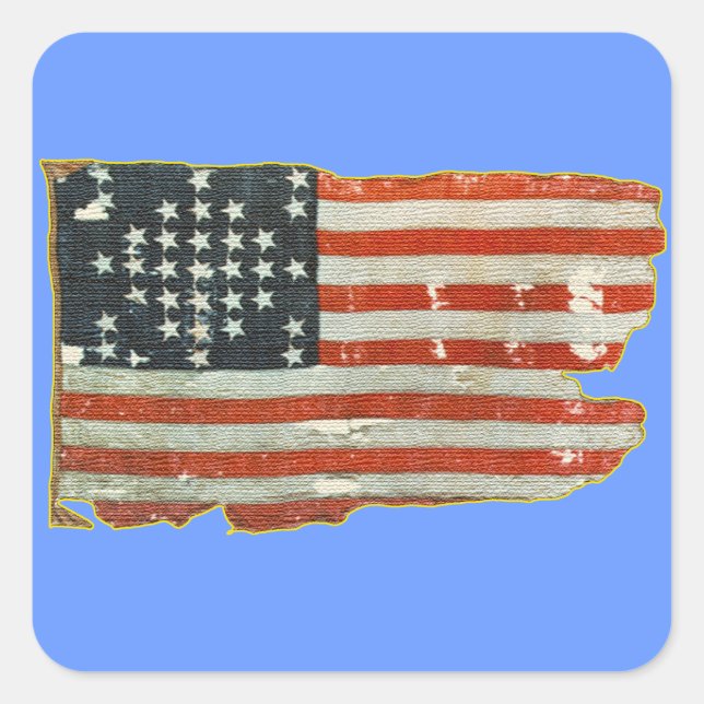 Stickers Drapeau vintage américain (Devant)